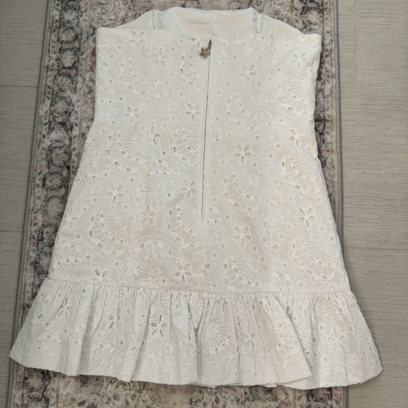Lily Pulitzer Adorie sea life eyelet strapless dress - Picture 4 of 7